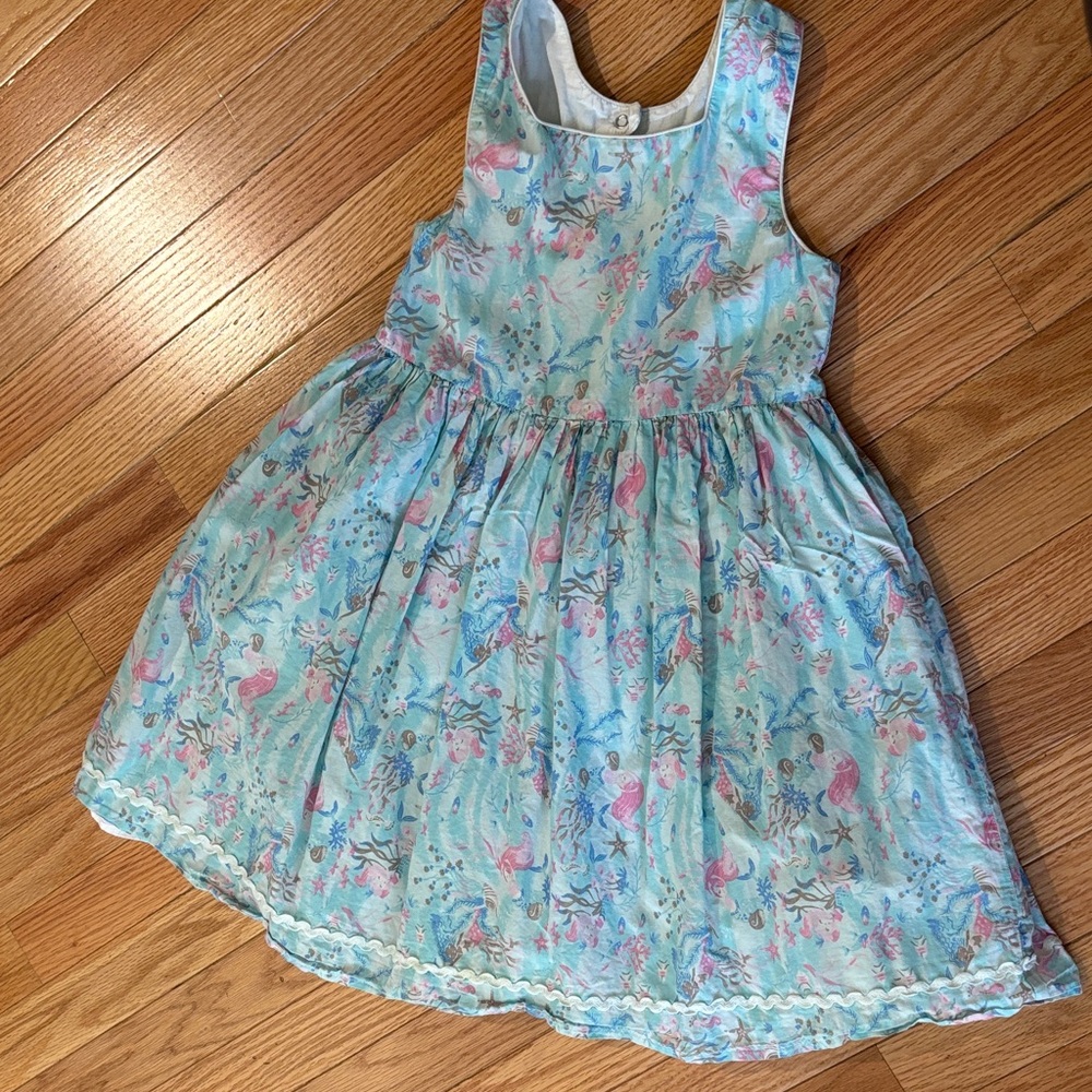 Isaac Mizrahi Blue and Pink Floral Kids Dress